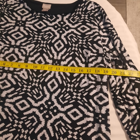 Chicos Black and White Sheath Dress - Picture 7 of 12